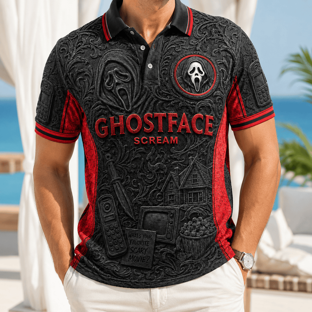 PREMIUM SCRE EMBOSS POLO SHIRT NTVA