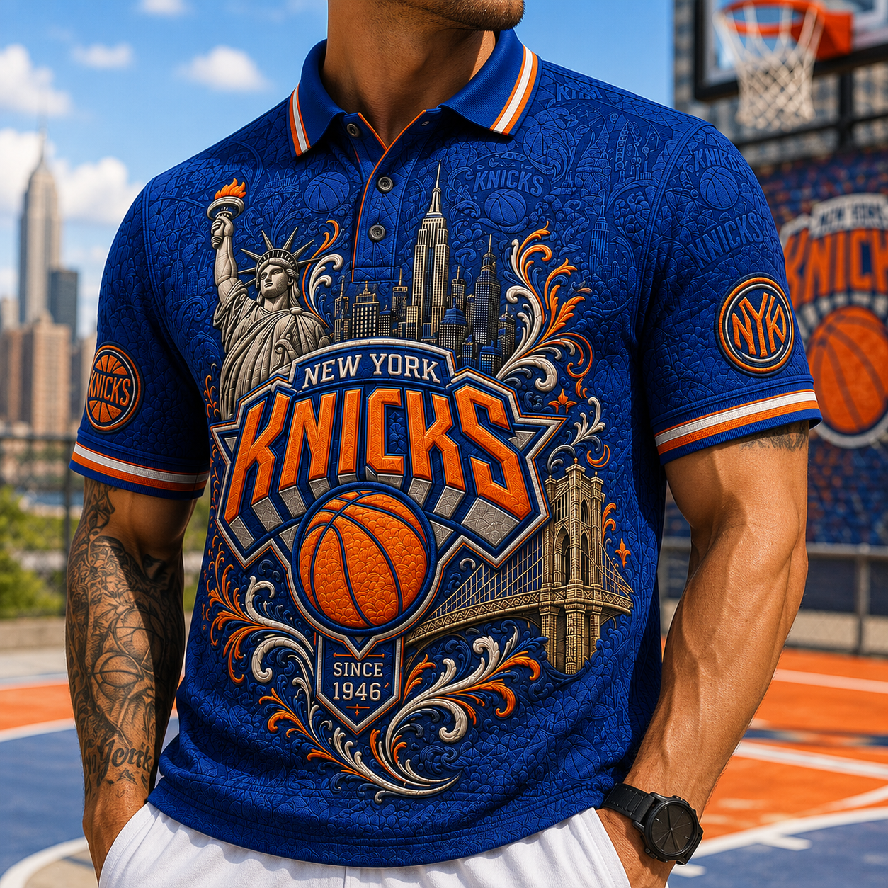 PREMIUM NYK EMBOSS POLO SHIRT PDL