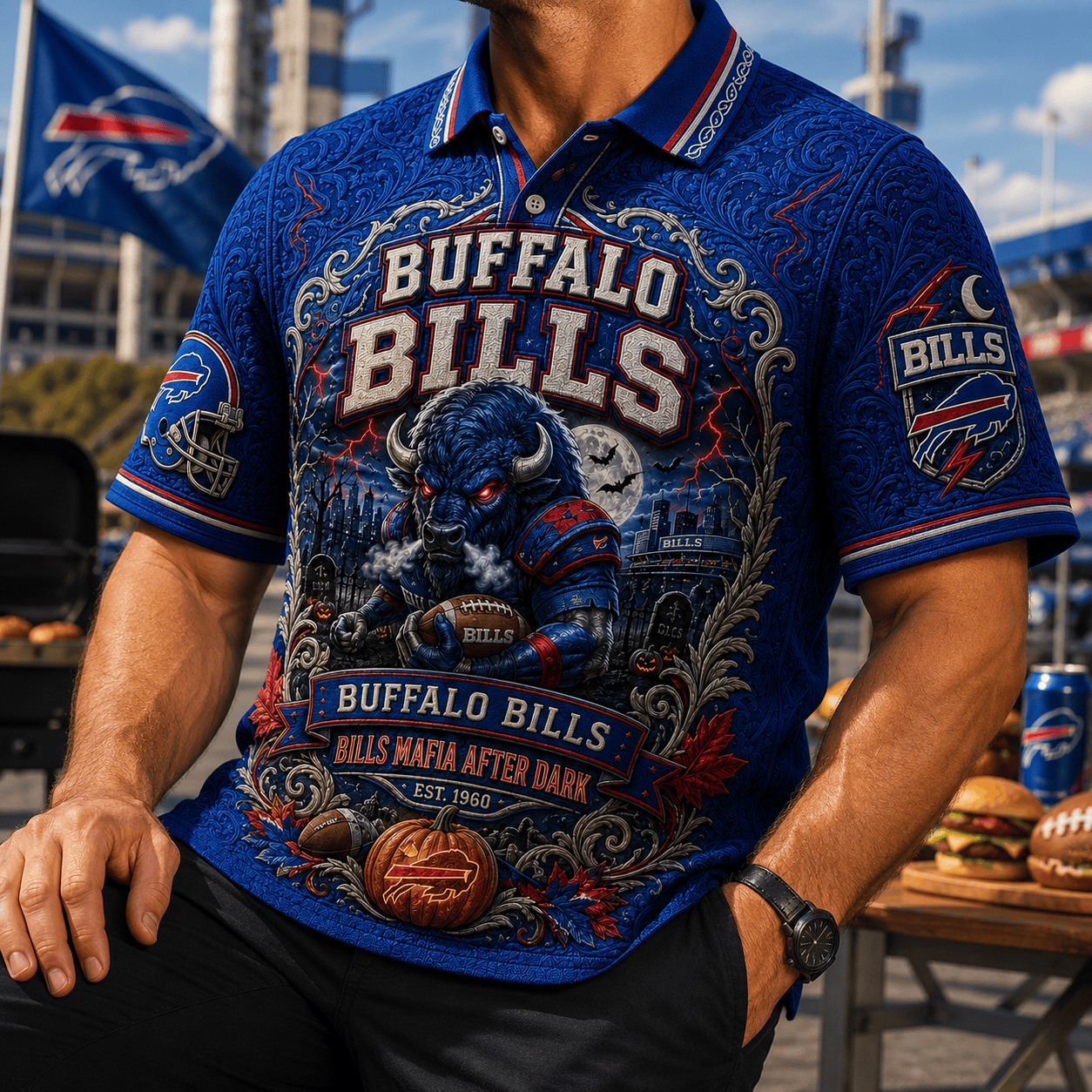 PREMIUM BFBL EMBOSS POLO SHIRT NTNA