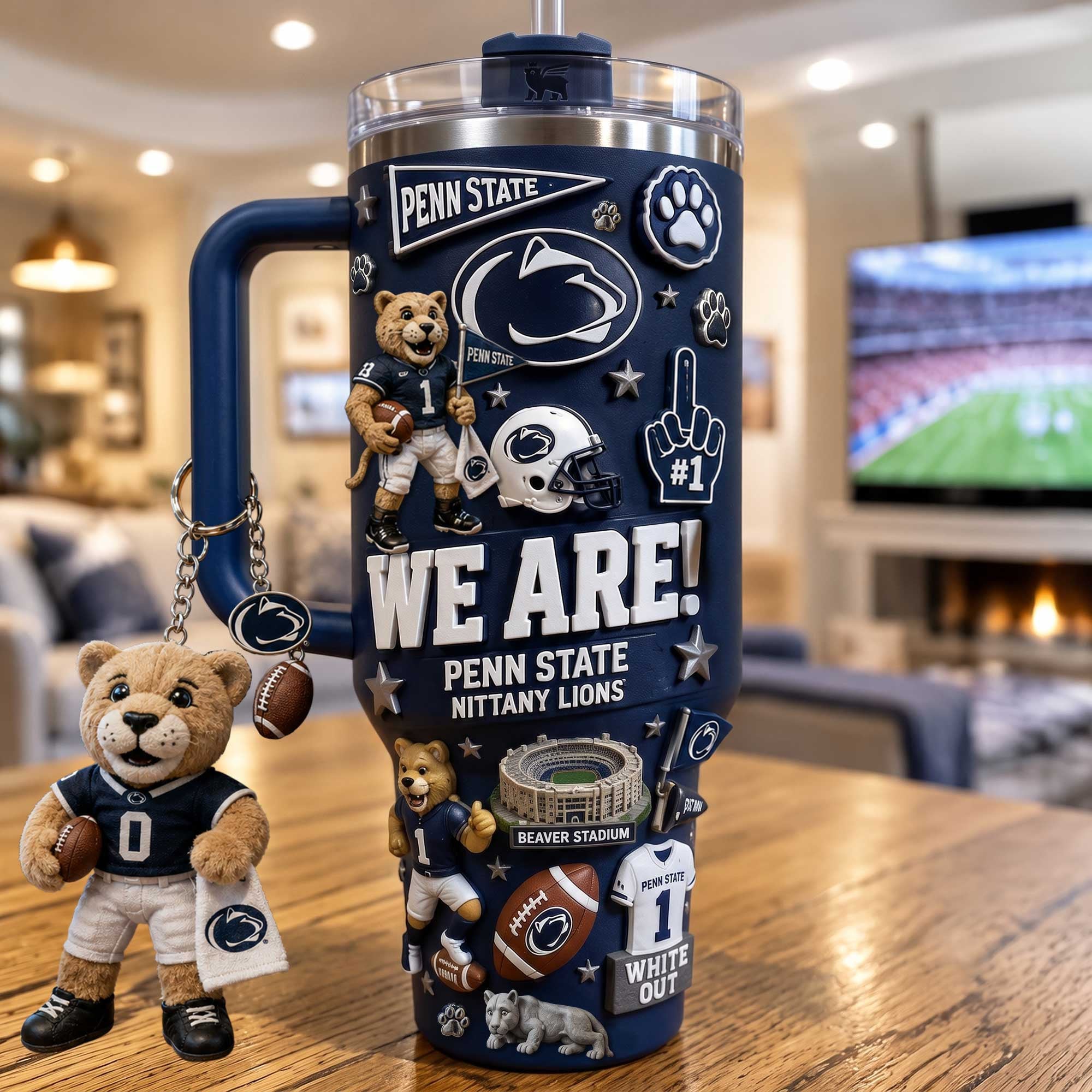 PSNL 40oz Tumbler With Handle HTTT
