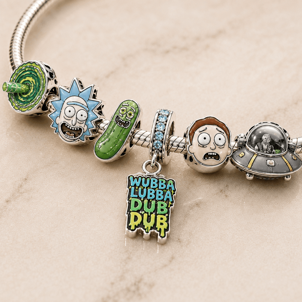 RAMY Sliver Charm Bracelet Set PTT