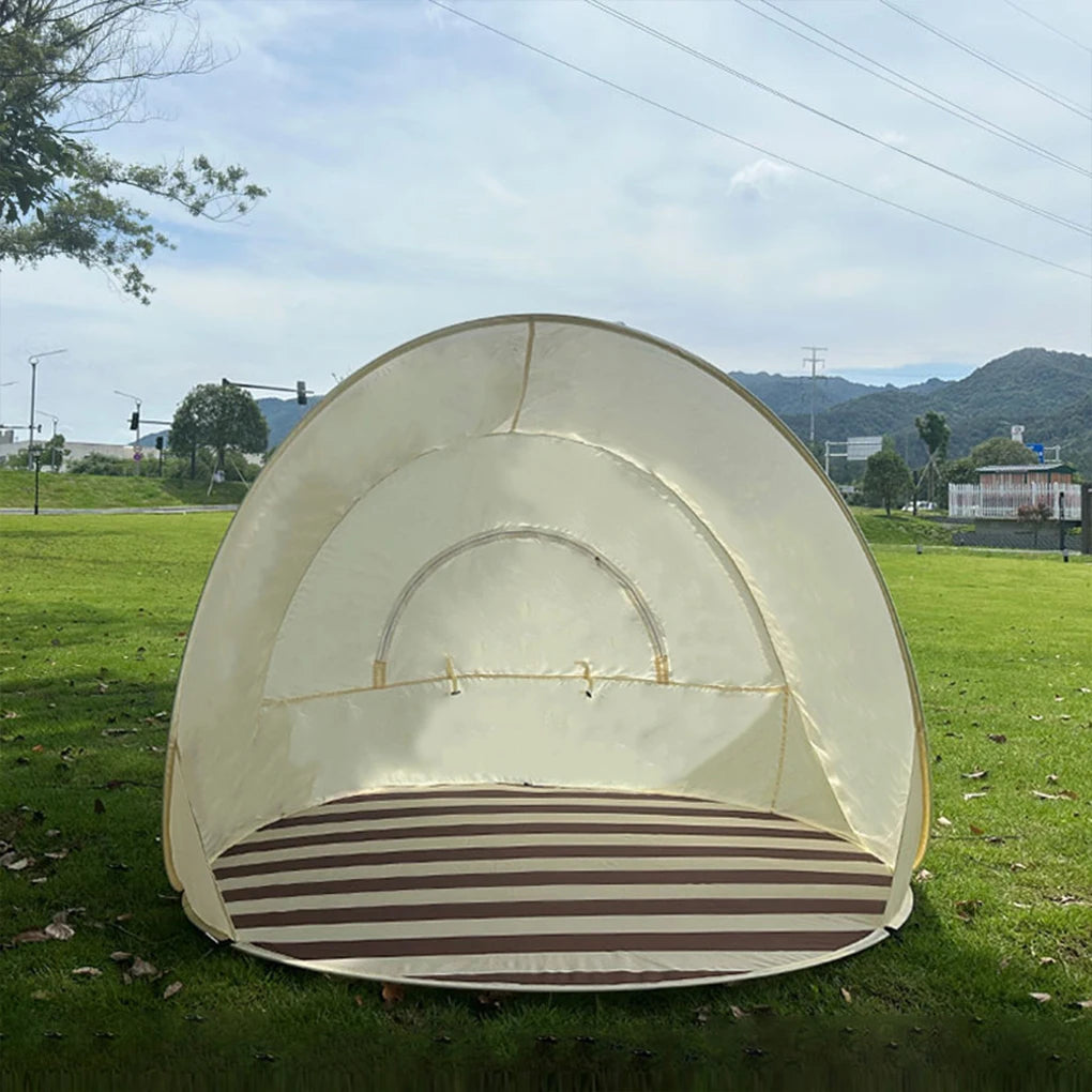 Reusable Outdoor Portable Camping One Click Open 3-4 People Tent Large Space Sunshade Beach Sun Shelter Tent Garden Beach Tent
